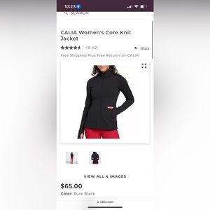 Calia Womens Core Knit Jacket